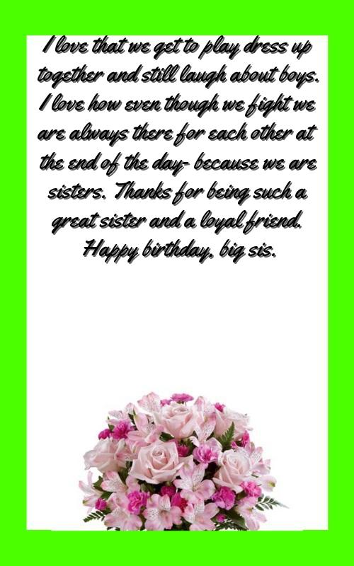 birthday wishes for a friend sister